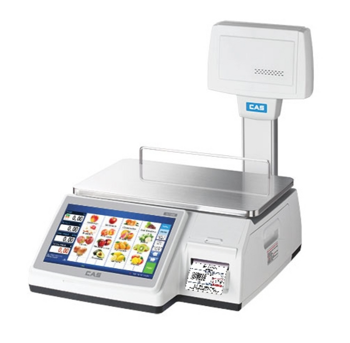 CAS CL7200 Touch Screen Label Printing Scale - Discount Scale