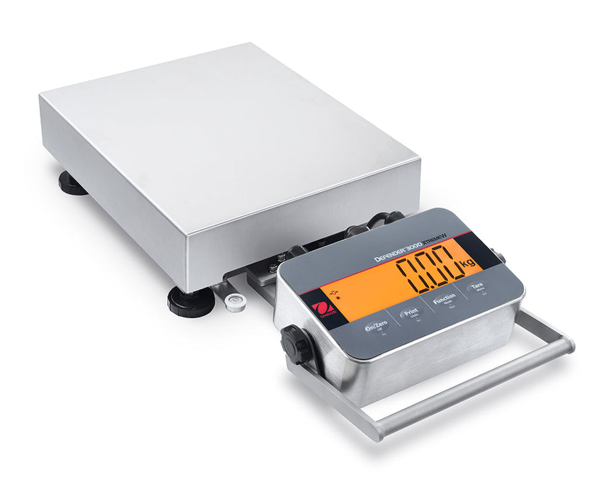 Ohaus Defender 3000 Washdown Low-Profile Bench Scale (i-D33)