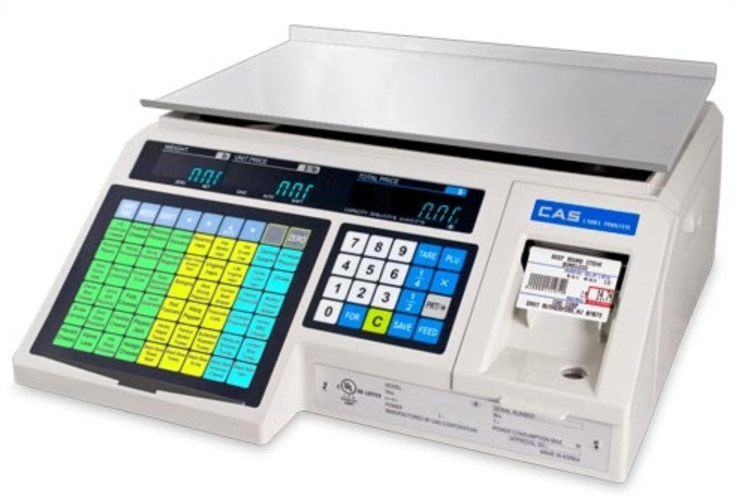 CAS LP1000N Label Printing Scale — Custom Scale